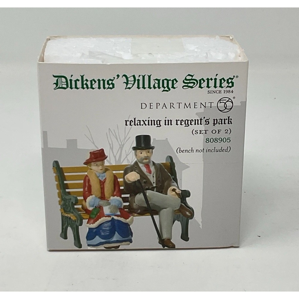 Dept 56 Dickens Village Series Relaxing In Regents Park Christmas 808905